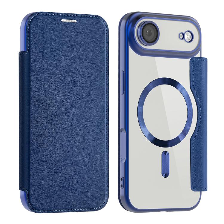 For iPhone Air Shield MagSafe RFID Anti-theft Leather Phone Case(Dark Blue) - iPhone Air Cases by buy2fix | Online Shopping UK | buy2fix