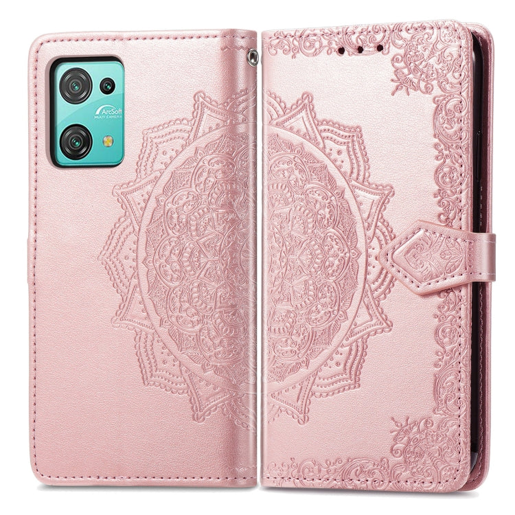 For Blackview C30 Mandala Flower Embossed Leather Phone Case(Rose Gold) - More Brand by buy2fix | Online Shopping UK | buy2fix