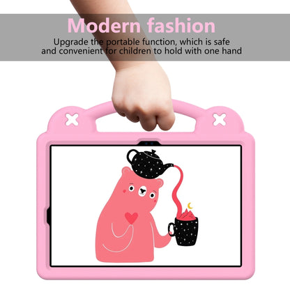 For Samsung Galaxy Tab S8 X700 Handle Kickstand Children EVA Shockproof Tablet Case(Pink) by buy2fix