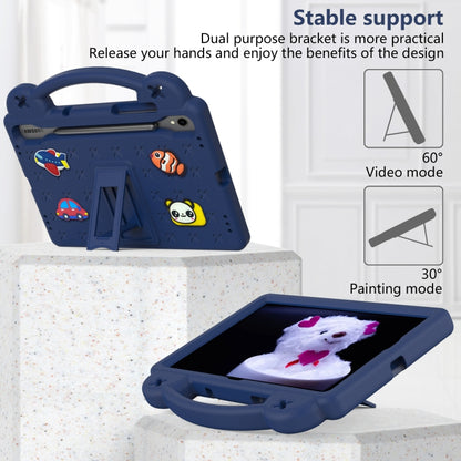 For Samsung Galaxy Tab S7 T870 Handle Kickstand Children EVA Shockproof Tablet Case(Navy Blue) - Galaxy Tab S7 by buy2fix | Online Shopping UK | buy2fix