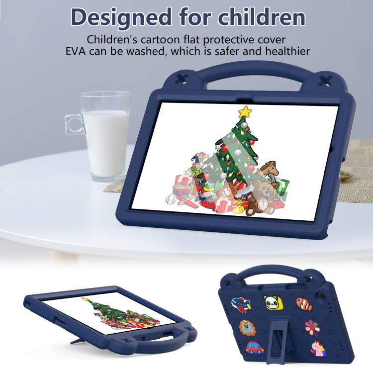For Samsung Galaxy Tab A9+ X216B Handle Kickstand Children EVA Shockproof Tablet Case(Navy Blue) - Galaxy Tab A9+ by buy2fix | Online Shopping UK | buy2fix