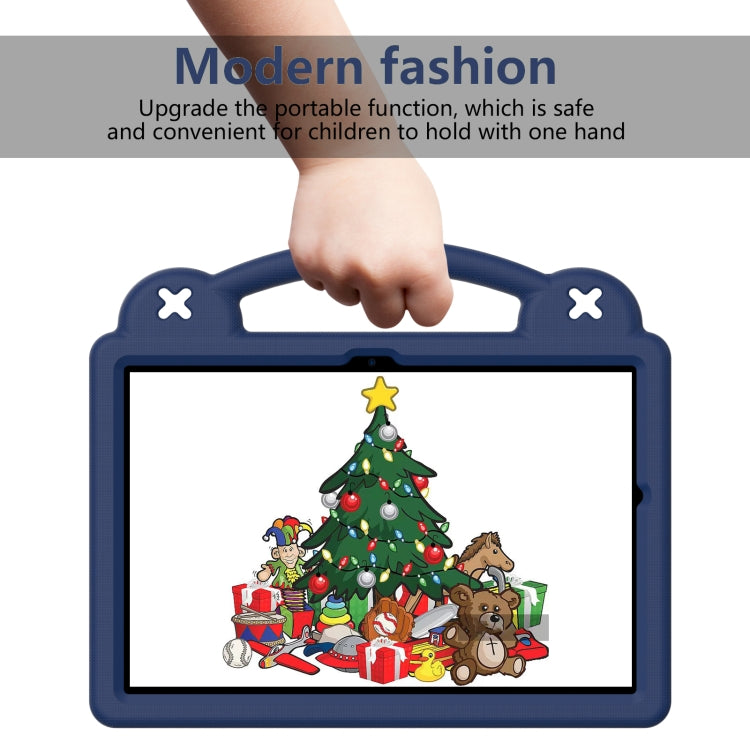 For Samsung Galaxy Tab A9+ X216B Handle Kickstand Children EVA Shockproof Tablet Case(Navy Blue) - Galaxy Tab A9+ by buy2fix | Online Shopping UK | buy2fix