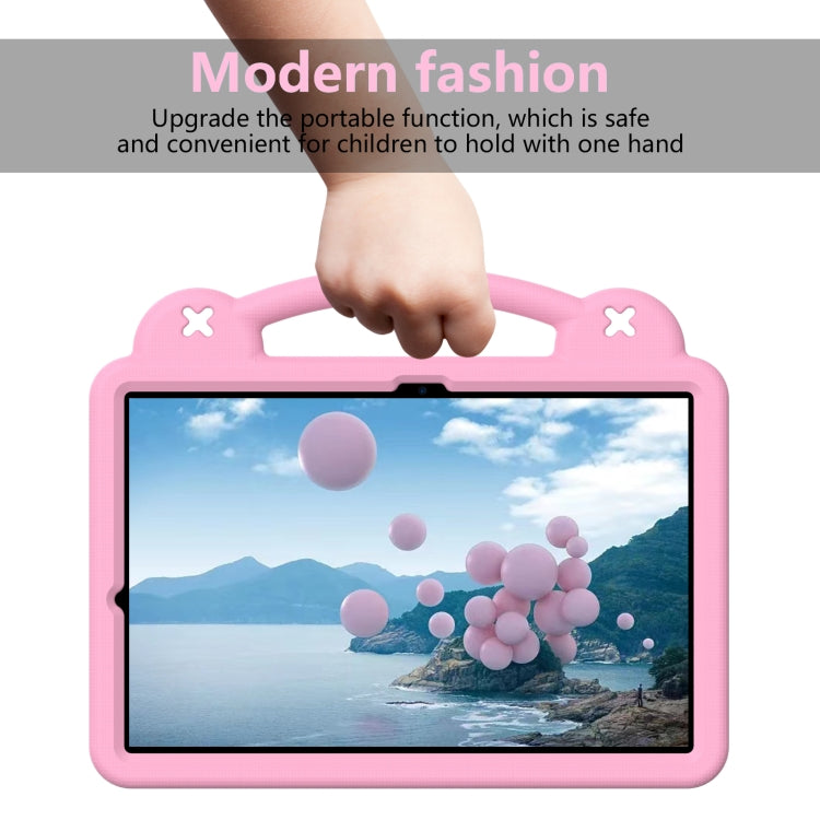 For Samsung Galaxy S7 FE 12.4 T730 / T736 Handle Kickstand Children EVA Shockproof Tablet Case(Pink) - Galaxy Tab S7 FE by buy2fix | Online Shopping UK | buy2fix