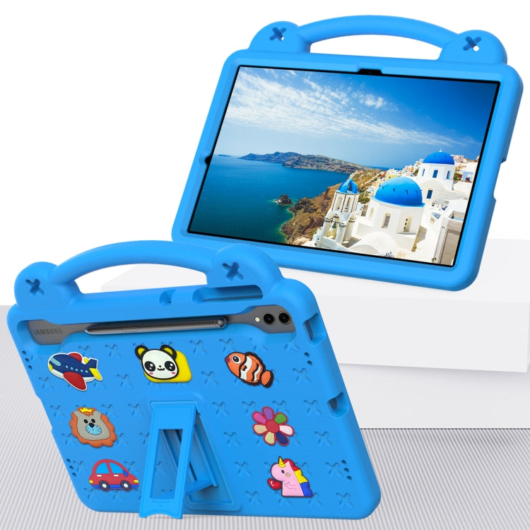 For Samsung Galaxy Tab S8+ 12.4 X800/X806 Handle Kickstand Children EVA Shockproof Tablet Case(Sky Blue) by buy2fix