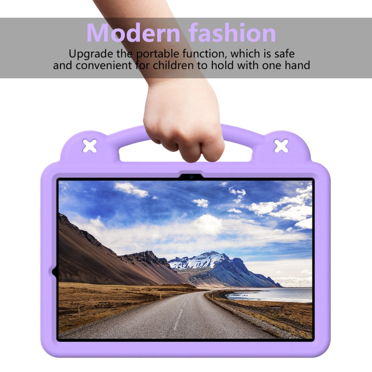 For Samsung Galaxy Tab S10+12.4 X820 Handle Kickstand Children EVA Shockproof Tablet Case(Light Purple) - Tab S10+ Cases by buy2fix | Online Shopping UK | buy2fix