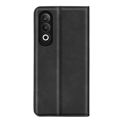 For OPPO K12 Retro-skin Magnetic Suction Leather Phone Case(Black) - OPPO Cases by buy2fix | Online Shopping UK | buy2fix