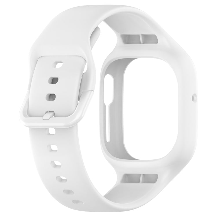 For Honor Watch 4 Integrated Fully Enclosed Silicone Watch Band(White) - Watch Bands by buy2fix | Online Shopping UK | buy2fix