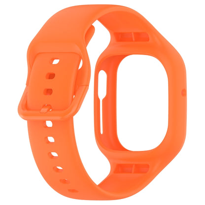 For Honor Watch 4 Integrated Fully Enclosed Silicone Watch Band(Orange) - Watch Bands by buy2fix | Online Shopping UK | buy2fix