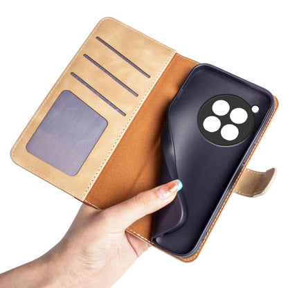 For OnePlus 12 Stitching Horizontal Flip Leather Phone Case(Yellow) by buy2fix