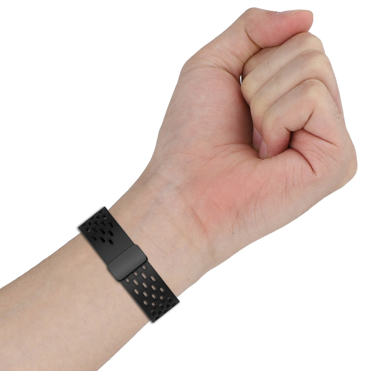 For Huawei GT2 46mm 22mm Folding Magnetic Clasp Silicone Watch Band(Hidden Green) by buy2fix