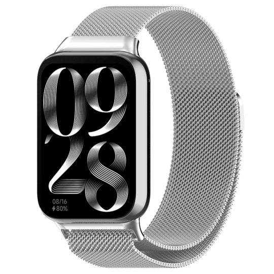 For Xiaomi Band 10 Pro / 9 Pro / Redmi Watch 6 Milan Magnetic Steel Mesh Watch Band(Silver)