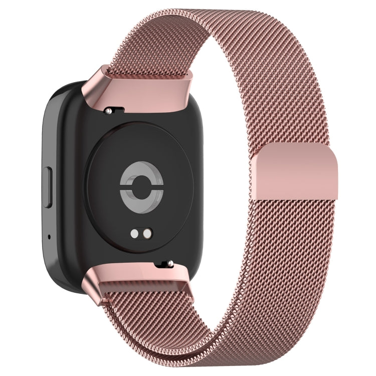 For Redmi Watch 3 Active Milan Magnetic Steel Mesh Watch Band(Pink) - Watch Bands by buy2fix | Online Shopping UK | buy2fix