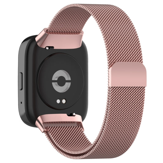 For Redmi Watch 3 Active Milan Magnetic Steel Mesh Watch Band(Pink) by buy2fix