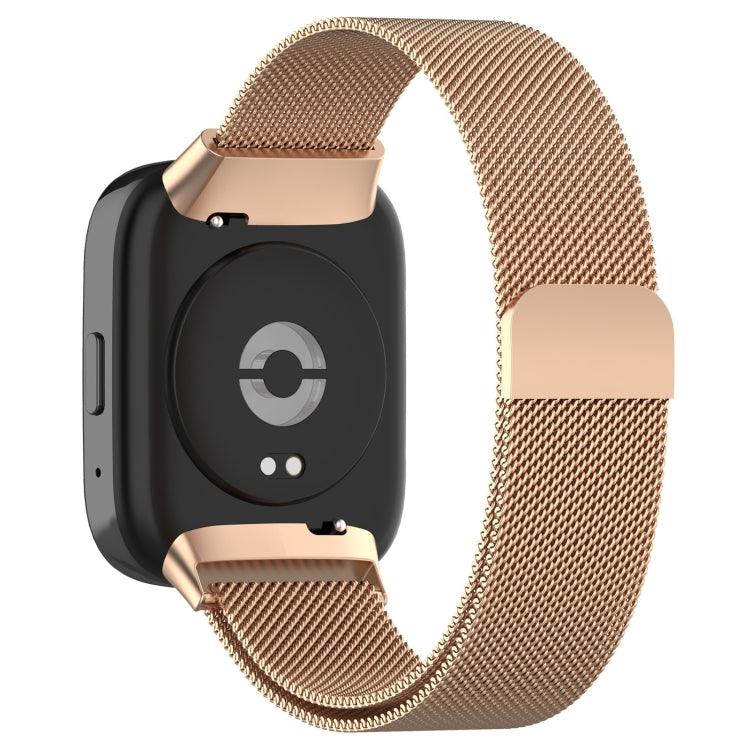 For Redmi Watch 3 Active Milan Magnetic Steel Mesh Watch Band(Rose Gold) - Watch Bands by buy2fix | Online Shopping UK | buy2fix