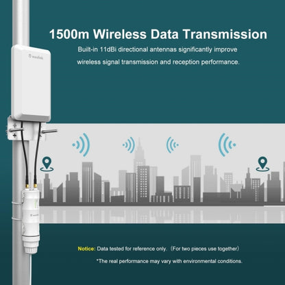 WAVLINK WN570HP2 Outdoor Weatherproof 300Mps WiFi Extender Wireless AP Repeater, Plug:EU Plug - Wireless Routers by WAVLINK | Online Shopping UK | buy2fix