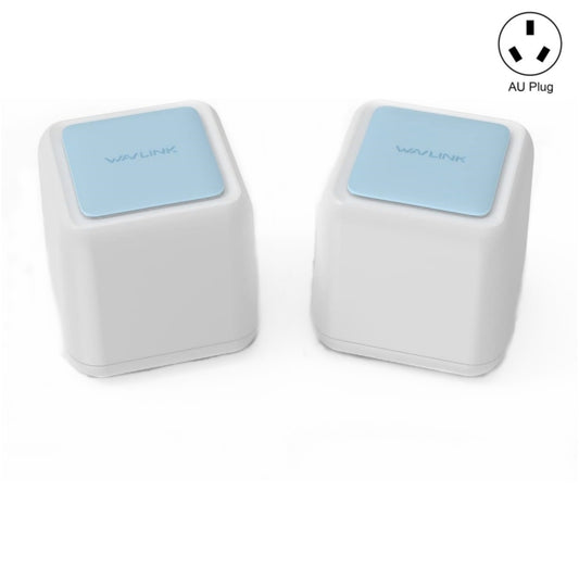 WAVLINK WN535M2 For Home Office 2pcs Mesh Wireless Router AC1200 Dual Band WiFi Signal Booster, Plug:AU Plug - Wireless Routers by WAVLINK | Online Shopping UK | buy2fix