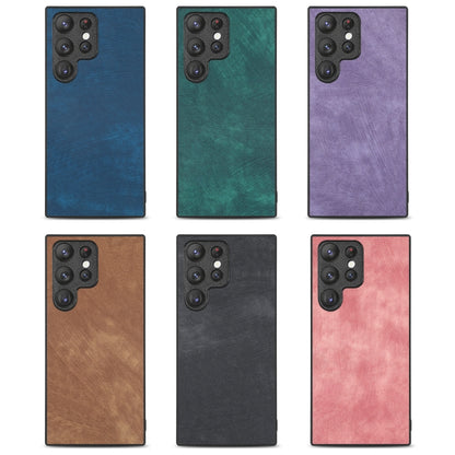 For Samsung Galaxy S25+ 5G Vintage Leather PC Back Cover Phone Case(Purple) by buy2fix