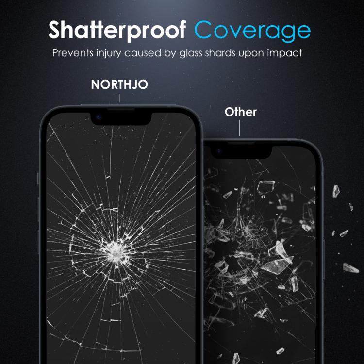 For iPhone 16e NORTHJO A++ Screen Protector Tempered Glass Film(Clear) - iPhone 16e Tempered Glass by NORTHJO | Online Shopping UK | buy2fix