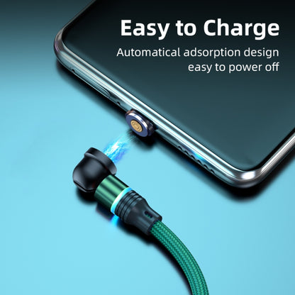 ENKAY 3 in 1 3A USB to Type-C / 8 Pin / Micro USB Magnetic 540 Degrees Rotating Fast Charging Cable, Length:2m(Purplele) - Charging Cable & Head by ENKAY | Online Shopping UK | buy2fix