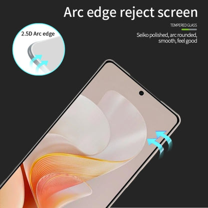 For vivo S19 PINWUYO 9H 2.5D Full Screen Tempered Glass Film(Black) - vivo Tempered Glass by PINWUYO | Online Shopping UK | buy2fix