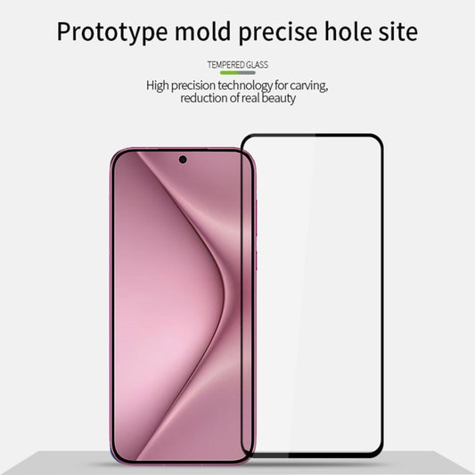 For Huawei Pura 70 PINWUYO 9H 2.5D Full Screen Tempered Glass Film(Black) by PINWUYO