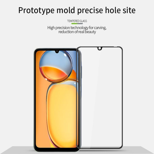 For Xiaomi Redmi 13C 4G / 5G PINWUYO 9H 3D Full Screen Explosion-proof Tempered Glass Film(Black) by PINWUYO