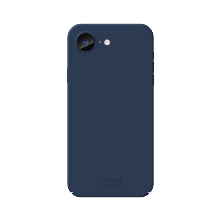For iPhone 16e MOFI Qin Series Skin Feel All-inclusive PC Phone Case(Blue) - iPhone 16e Cases by MOFI | Online Shopping UK | buy2fix