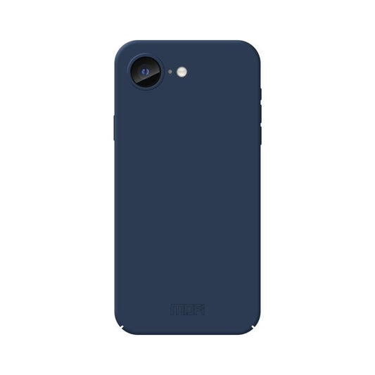 For iPhone 16e MOFI Qin Series Skin Feel All-inclusive PC Phone Case(Blue) - iPhone 16e Cases by MOFI | Online Shopping UK | buy2fix