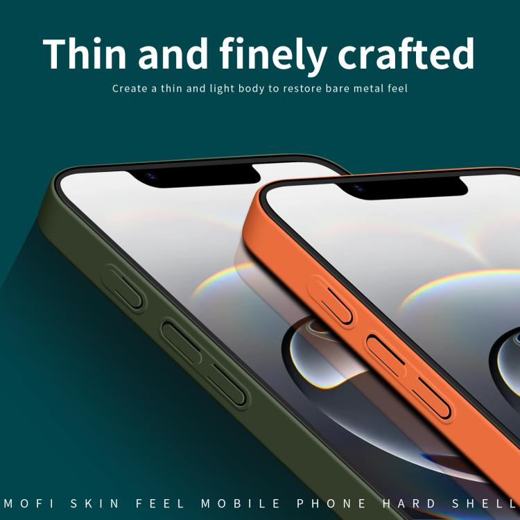 For iPhone 16e MOFI Qin Series Skin Feel All-inclusive PC Phone Case(Gray) - iPhone 16e Cases by MOFI | Online Shopping UK | buy2fix