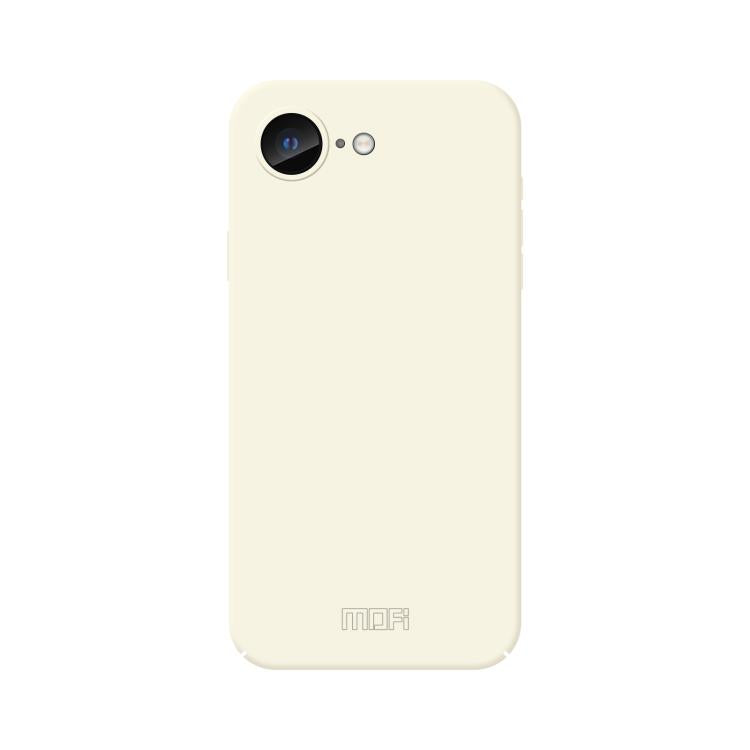 For iPhone 16e MOFI Qin Series Skin Feel All-inclusive PC Phone Case(Beige) - iPhone 16e Cases by MOFI | Online Shopping UK | buy2fix