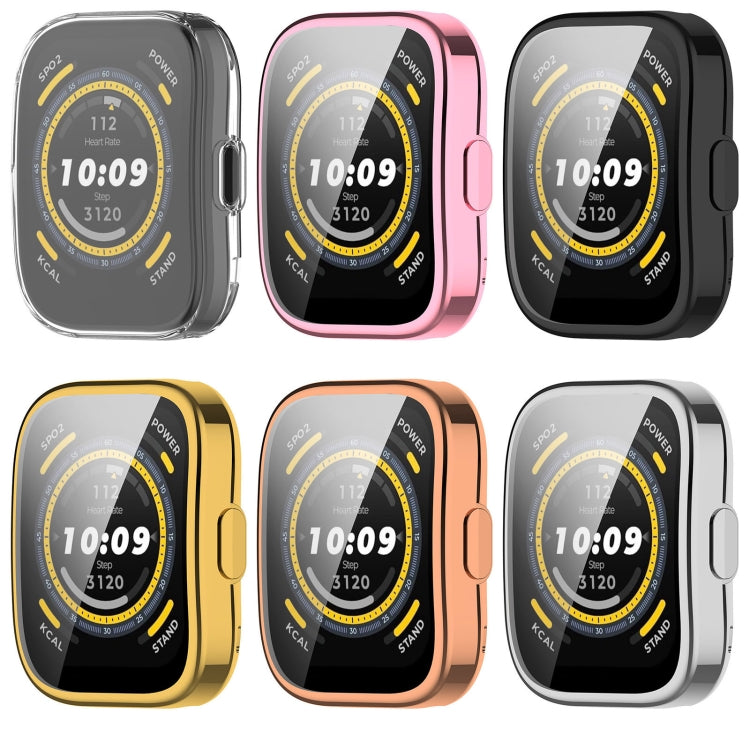 For Amazfit Bip 5 All-Inclusive TPU Protective Case(Rose Gold) - Watch Cases by buy2fix | Online Shopping UK | buy2fix