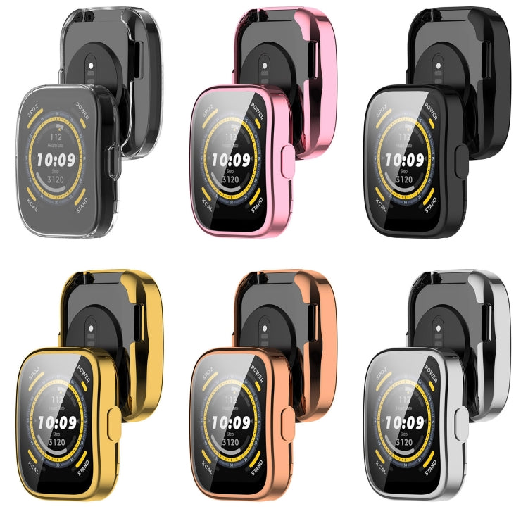 For Amazfit Bip 5 All-Inclusive TPU Protective Case(Pink) - Watch Cases by buy2fix | Online Shopping UK | buy2fix