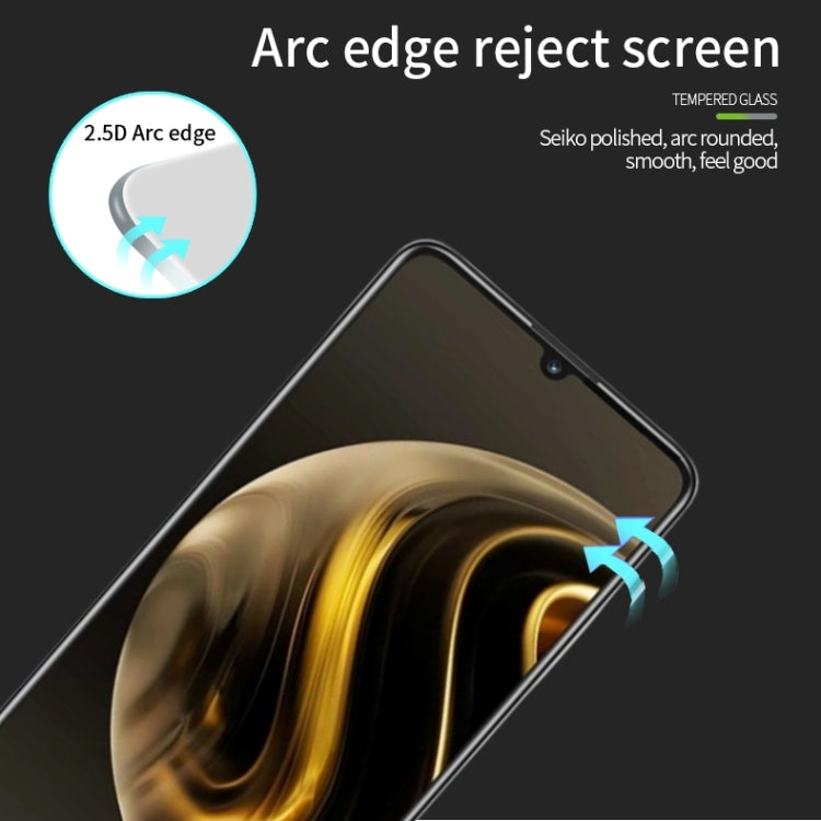 For Huawei Enjoy 70 MOFI 9H 2.5D Full Screen Tempered Glass Film(Black) - Huawei Tempered Glass by MOFI | Online Shopping UK | buy2fix