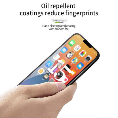 For iPhone 15 Pro MOFI 9H 3D Explosion-proof Curved Screen Tempered Glass Film(Black) by MOFI