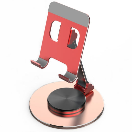 019 360 Degree Rotation Aluminum Alloy Desktop Phone Tablet Holder(Red)
