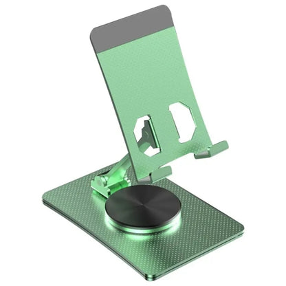 Aluminum Alloy Adjustable Folding Desktop Phone Holder(Green) - Desktop Holder by buy2fix | Online Shopping UK | buy2fix