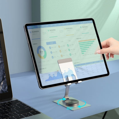 Aluminum Alloy Adjustable Folding Desktop Phone Holder(Rose Gold) - Desktop Holder by buy2fix | Online Shopping UK | buy2fix