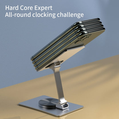 Aluminum Alloy Adjustable Folding Desktop Phone Holder(Gray) - Desktop Holder by buy2fix | Online Shopping UK | buy2fix