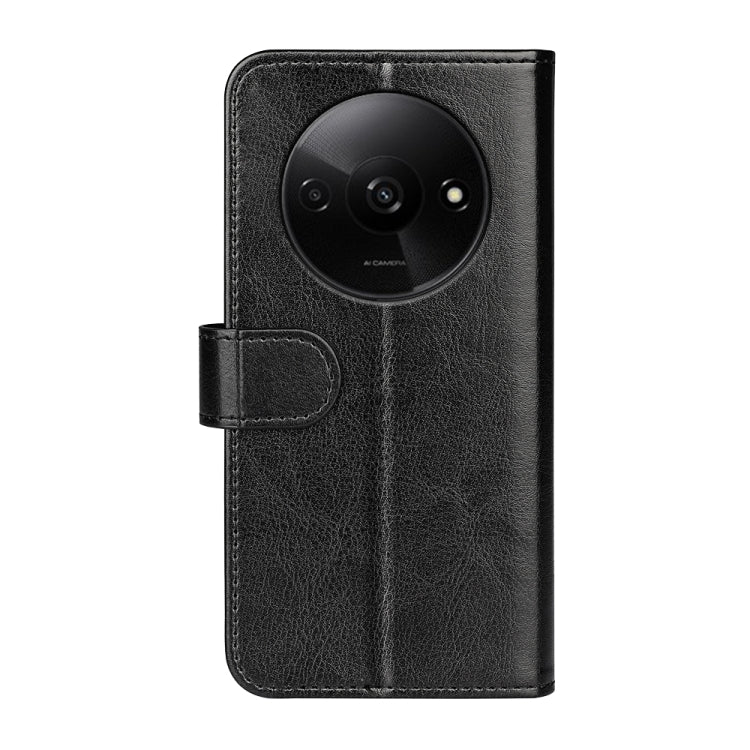 For Xiaomi Redmi A3 R64 Texture Horizontal Flip Leather Phone Case(Black) - Xiaomi Cases by buy2fix | Online Shopping UK | buy2fix