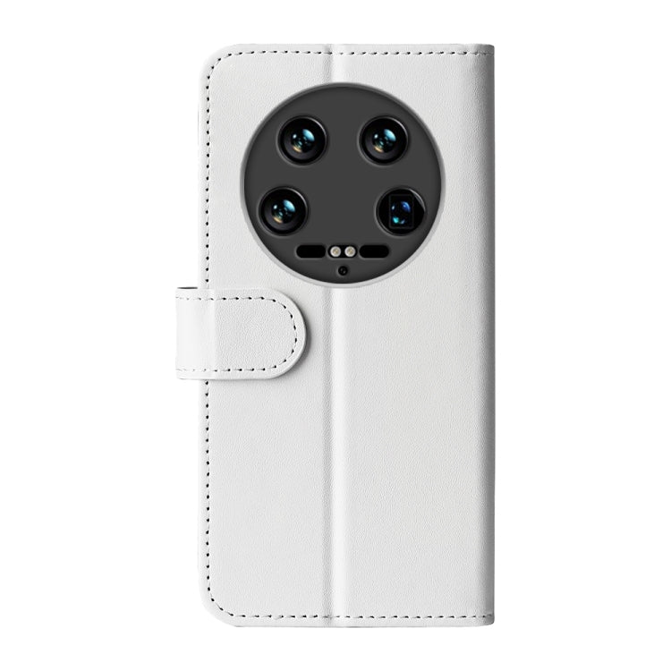 For Xiaomi 14 Ultra R64 Texture Horizontal Flip Leather Phone Case(White) - 14 Ultra Cases by buy2fix | Online Shopping UK | buy2fix