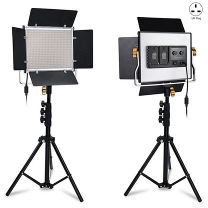VLOGLITE W660S For Video Film Recording 3200-5600K Lighting LED Video Light with Tripod, Plug:UK Plug by VLOGLITE