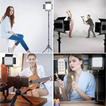 VLOGLITE W660S For Video Film Recording 3200-5600K Lighting LED Video Light with Tripod, Plug:UK Plug by VLOGLITE