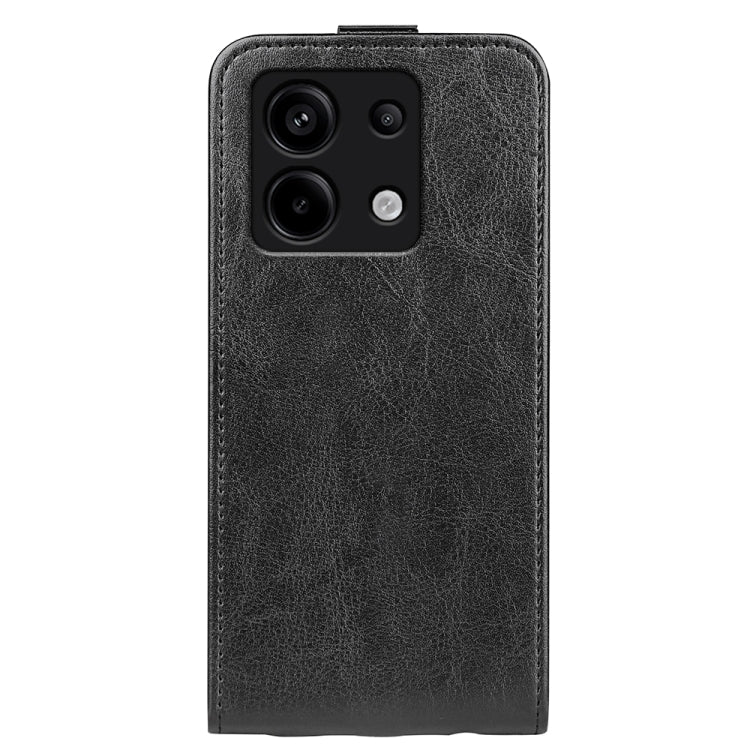 For Xiaomi Redmi Note 13 Pro 5G R64 Texture Single Vertical Flip Leather Phone Case(Black) - Note 13 Pro Cases by buy2fix | Online Shopping UK | buy2fix