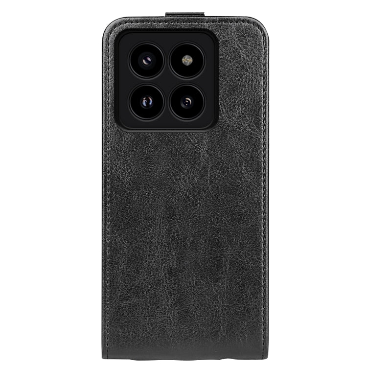 For Xiaomi 14 Pro R64 Texture Single Vertical Flip Leather Phone Case(Black) - 14 Pro Cases by buy2fix | Online Shopping UK | buy2fix