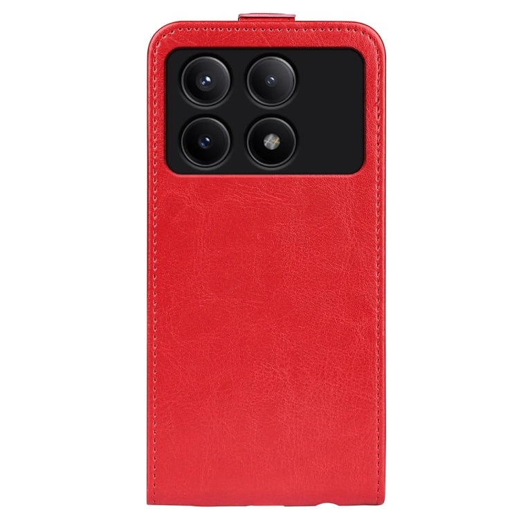 For Xiaomi Redmi K70E R64 Texture Single Vertical Flip Leather Phone Case(Red) - K70E Cases by buy2fix | Online Shopping UK | buy2fix