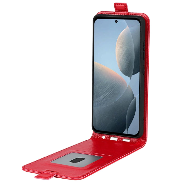 For Xiaomi Redmi K70E R64 Texture Single Vertical Flip Leather Phone Case(Red) - K70E Cases by buy2fix | Online Shopping UK | buy2fix