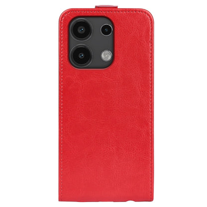 For Xiaomi Redmi Note 13 4G R64 Texture Single Vertical Flip Leather Phone Case(Red) - Note 13 Cases by buy2fix | Online Shopping UK | buy2fix