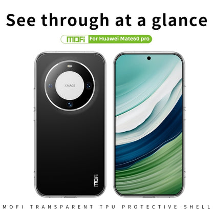 For Huawei Mate 60 Pro MOFI Ming Series Ultra-thin TPU Phone Case(Transparent) - Huawei Cases by MOFI | Online Shopping UK | buy2fix
