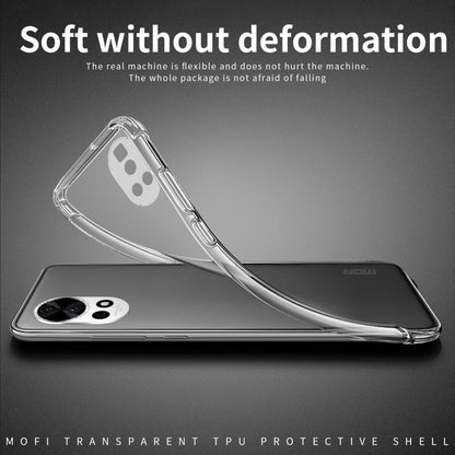 For Huawei nova 12 Pro / 12 Ultra MOFI Ming Series Ultra-thin TPU Phone Case(Transparent) by MOFI