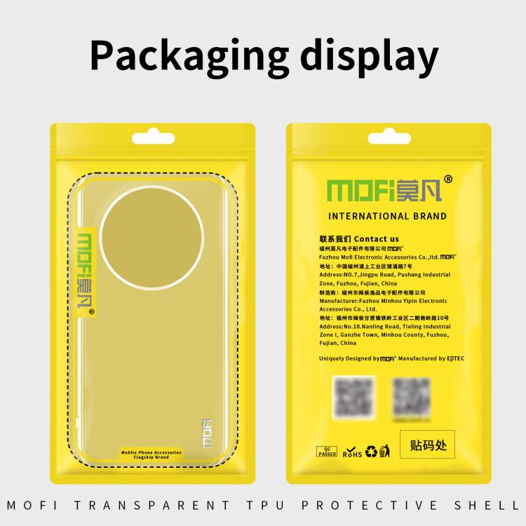 For Huawei Mate 60 Pro MOFI Ming Series Ultra-thin TPU Phone Case(Transparent) by MOFI